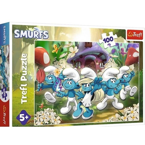 Puzzle 100 Poznaj Smerfy TREFL