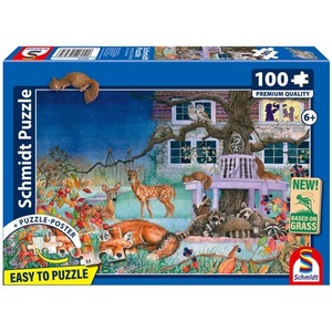 Puzzle 100 PQ Zwierzęta nocą 113646
