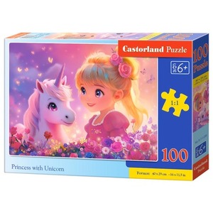 Puzzle 100 Princess with Unicorn B-111299