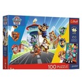 Puzzle 100 Psi Patrol Psia przygoda + plakat