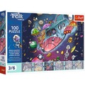 Puzzle 100  Rodzina Treflików Gonduś w rakiecie 16543