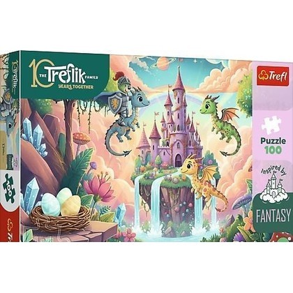 Puzzle 100 Rycerz Treflik i smoki TREFL