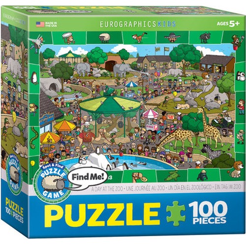 Puzzle 100 Smartkids A Day in the ZOO 6100-0542