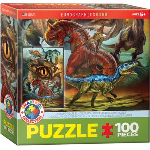 Puzzle 100 Smartkids Carnivorous Dinosaurs 6100-0359