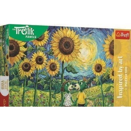 Puzzle 100 Spacer wśród słoneczników