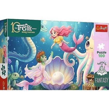 Puzzle 100 W krainie syrenek TREFL