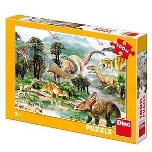 Puzzle 100 XL Dinozaury