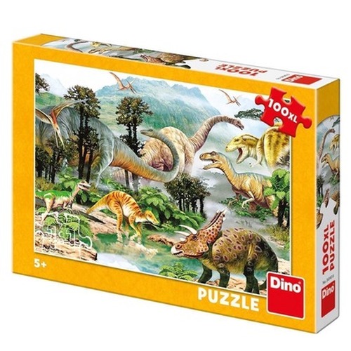 Puzzle 100 XL Dinozaury