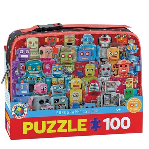 Puzzle 100 z lunch box  Robots 9100-5827