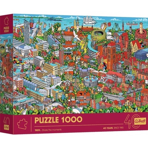 Puzzle 1000 40-lecie Trefl Trójmiasto 10924