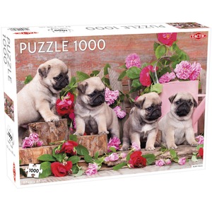 Puzzle 1000 Animals Puppy Pugs