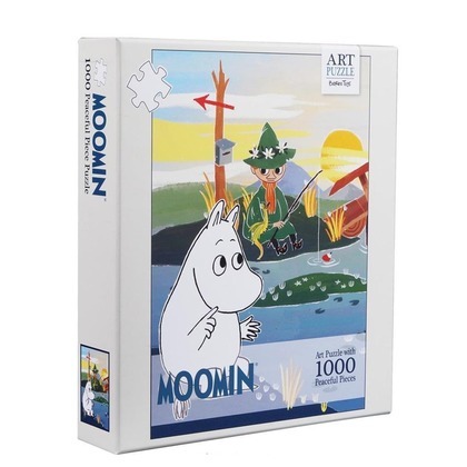 Puzzle 1000 Artystyczne Muminki Na Moście