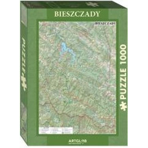 Puzzle 1000 - Bieszczady mapa turystyczna