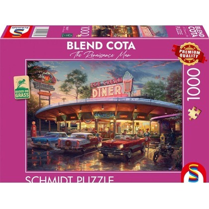 Puzzle 1000 Blend Cota Amerykańska restauracja