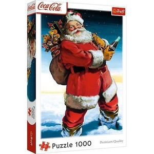 Puzzle 1000 Coca-Cola: Mikołaj na śniegu TREFL