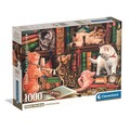 Puzzle 1000 Compact Curious Whiskers 37107