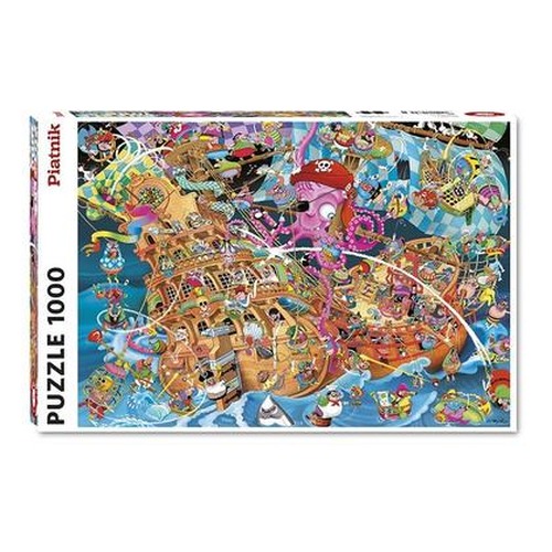 Puzzle 1000 Crisp, Różowi Piraci PIATNIK