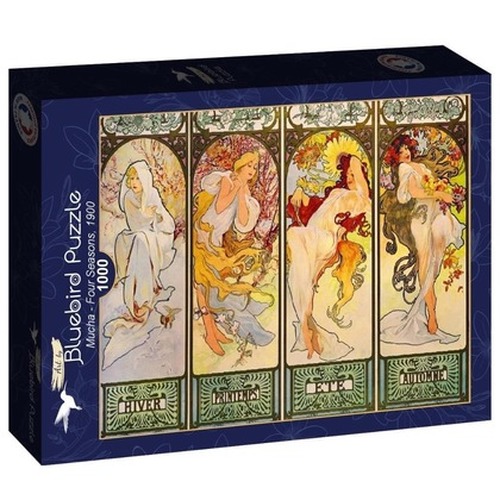 Puzzle 1000 Cztery pory roku, Alfons Mucha,1900