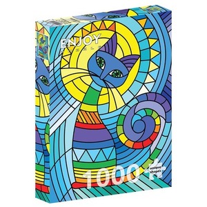 Puzzle 1000 Dekoracyjny kot