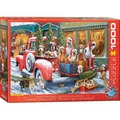 Puzzle 1000 Dogs on Truck by Ali Corti 6000-5993