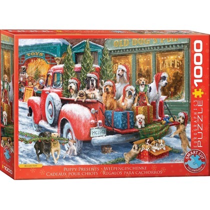 Puzzle 1000 Dogs on Truck by Ali Corti 6000-5993