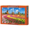 Puzzle 1000 Dutch Windmills Among Tulips CASTOR