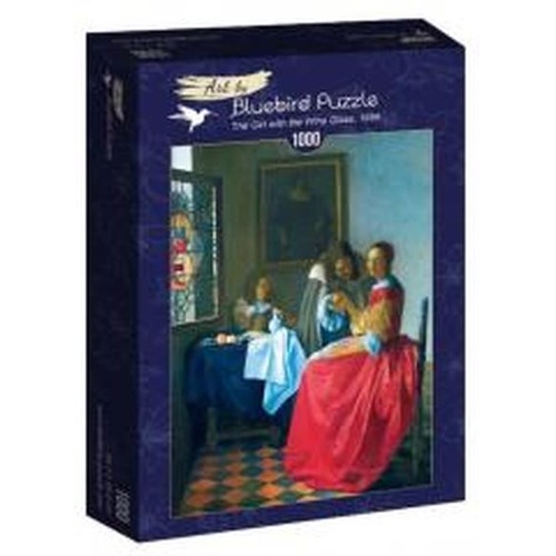 Puzzle 1000 Dziewczyna z kieliszkiem wina