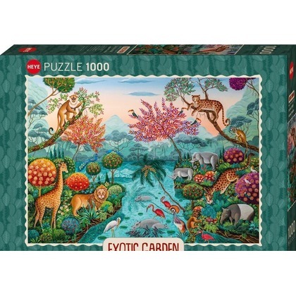 Puzzle 1000 Egzotyczny ogród, Raj