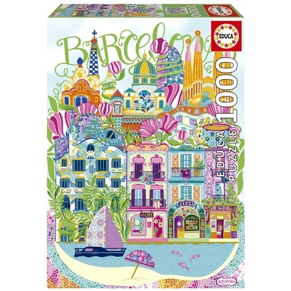 Puzzle 1000 el. Barcelona / Hiszpania, Car Pintos