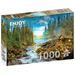 Puzzle 1000 el. Chatka nad rzeką