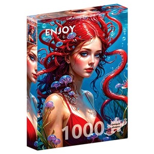 Puzzle 1000 el. Czerwona syrenka