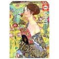 Puzzle 1000 el. Dama z wachlarzem, Gustav Klimt