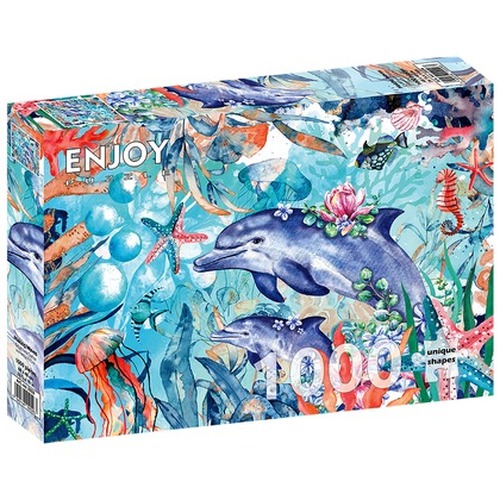 Puzzle 1000 el. Delfiny