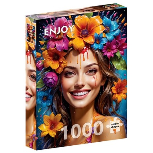 Puzzle 1000 el. Dziewczyna z wiankiem na głowie