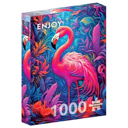 Puzzle 1000 el. Flaming różowy