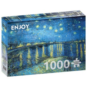 Puzzle 1000 el. Gwiaździsta noc nad Rodanem, Vincent van Gogh