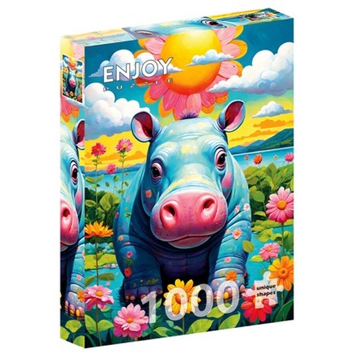 Puzzle 1000 el. Hipopotam