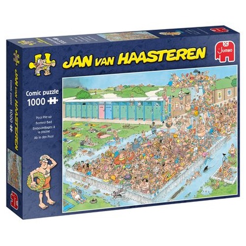Puzzle 1000 el. JAN VAN HAASTEREN Tłumy na basenie