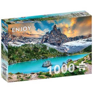 Puzzle 1000 el. Jezioro Sorapis / Dolomity / Włochy