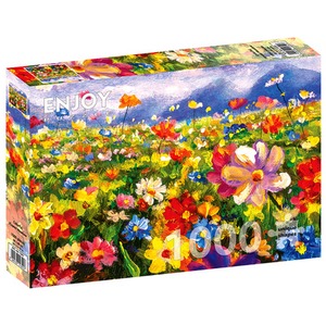 Puzzle 1000 el. Łąka pełna kwiatów