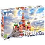 Puzzle 1000 el. Katedra Św. Bazylego / Moskwa / Rosja