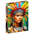 Puzzle 1000 el. Kobieta w pióropuszu