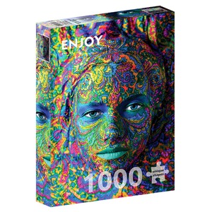 Puzzle 1000 el. Kobieta z makijażem