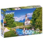 Puzzle 1000 el. Kościół w Ramsau / Niemcy