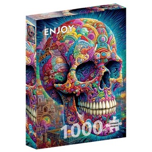 Puzzle 1000 el. Kolorowa czaszka