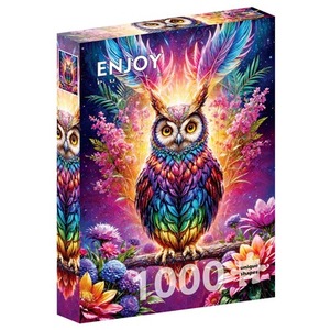 Puzzle 1000 el. Kolorowa sowa