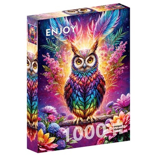 Puzzle 1000 el. Kolorowa sowa