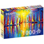 Puzzle 1000 el. Kolorowe żaglówki