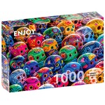 Puzzle 1000 el. Kolorowe czaszki