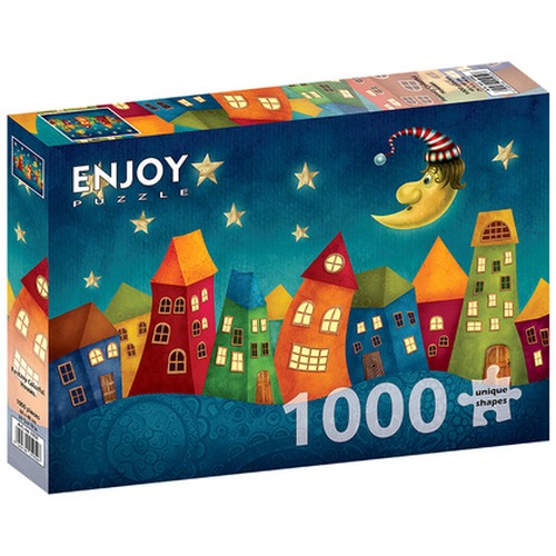 Puzzle 1000 el. Kolorowe domy